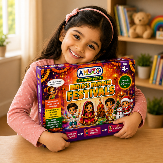 Amuzo India's Famous Festivals Learning Puzzle