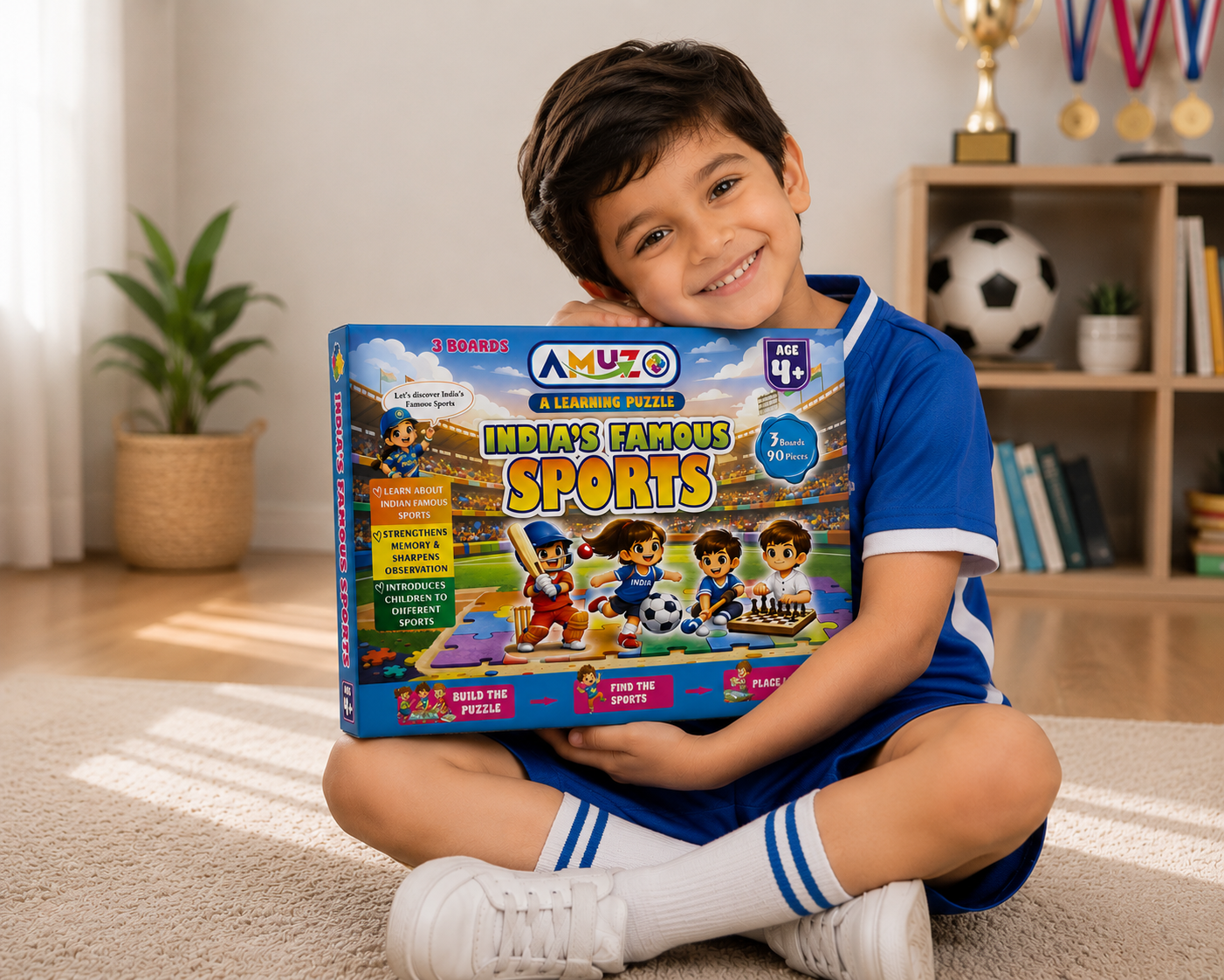 Amuzo India's Famous Sports Learning Puzzle