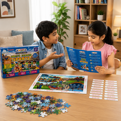 Amuzo India's Famous Sports Learning Puzzle