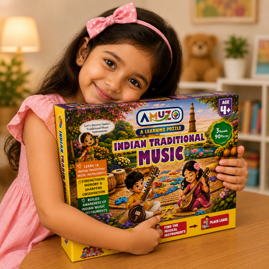 Amuzo Indian Traditional Music Learning Puzzle