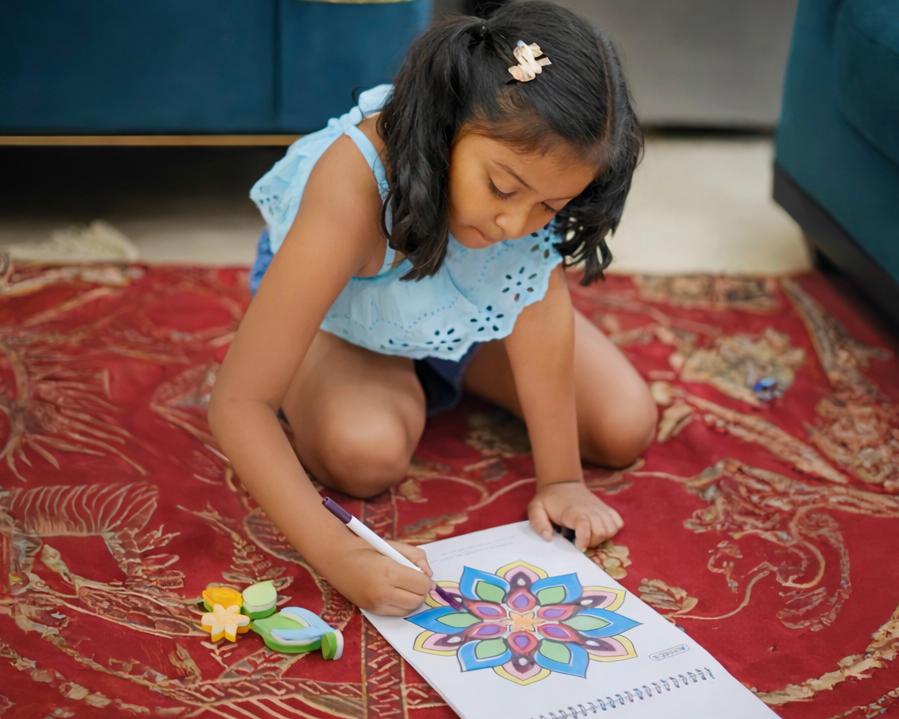 Mandala Magic Art Kit – DIY Craft Set with Brush Pens & Stamps