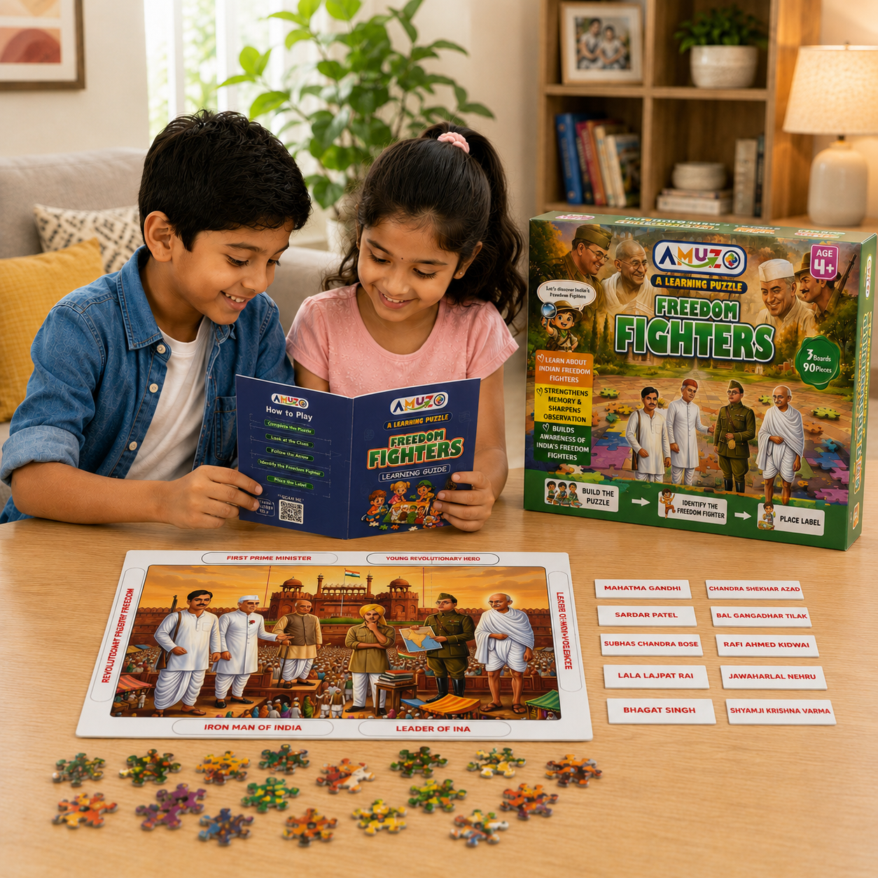 Amuzo Freedom Fighters Learning Puzzle