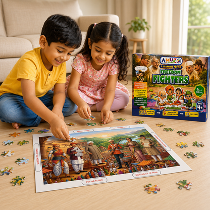 Amuzo Freedom Fighters Learning Puzzle