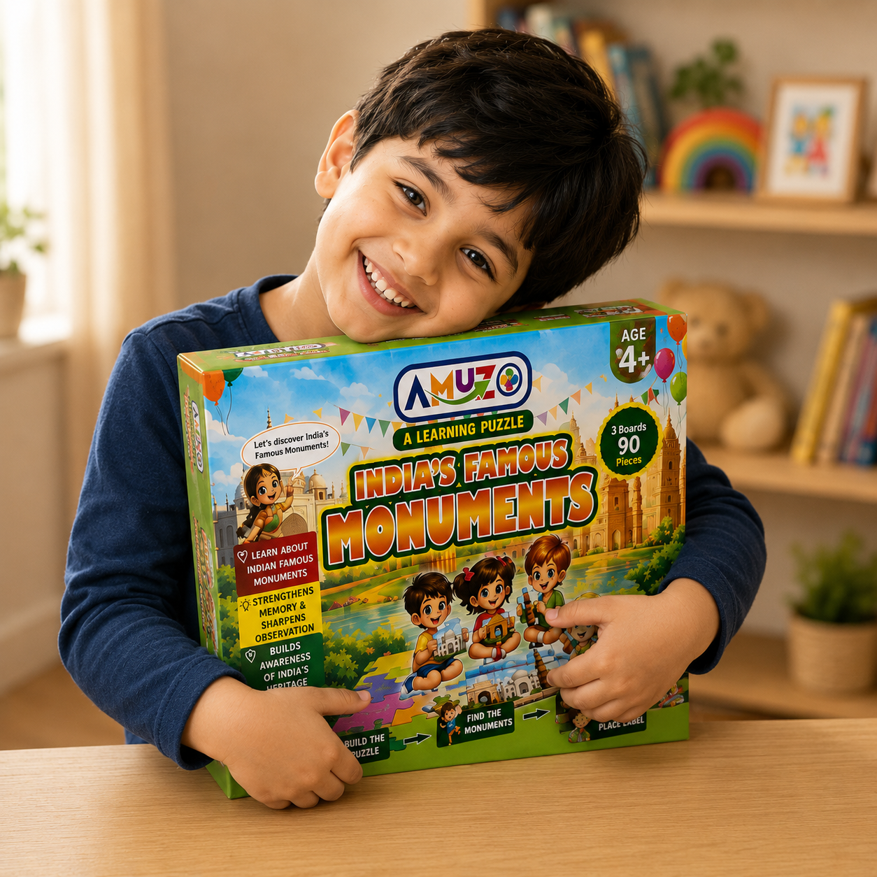 Amuzo India's Famous Monuments Learning Puzzle