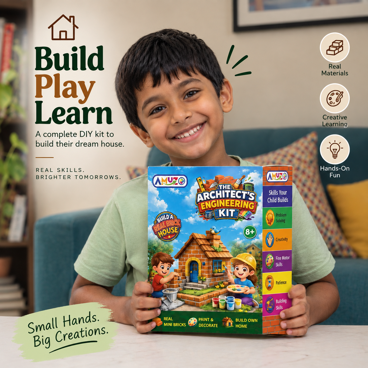 Build Your Own Real Brick House Kit