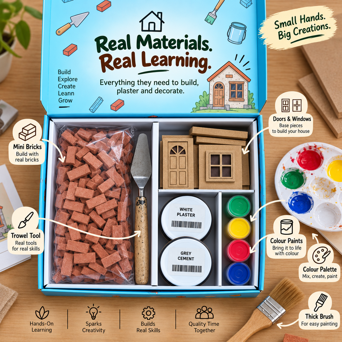 Build Your Own Real Brick House Kit