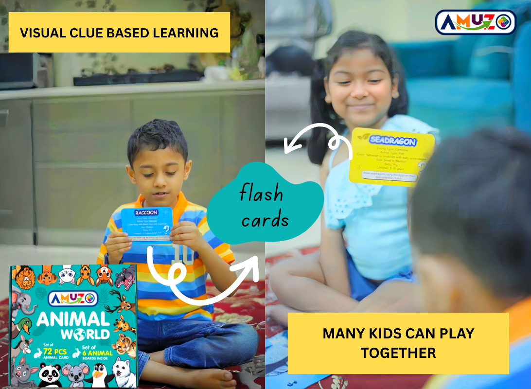 Animal World – Learn 72 animals | Puzzle, flash cards and timer