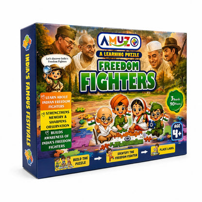 Amuzo Freedom Fighters Learning Puzzle