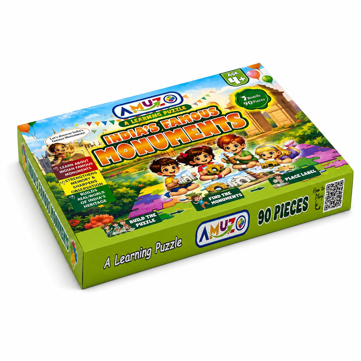 Amuzo India's Famous Monuments Learning Puzzle