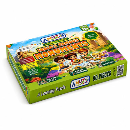 Amuzo India's Famous Monuments Learning Puzzle