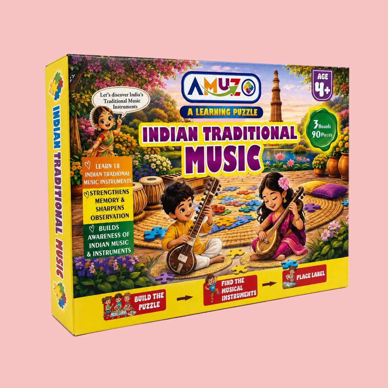 Amuzo Indian Traditional Music Learning Puzzle